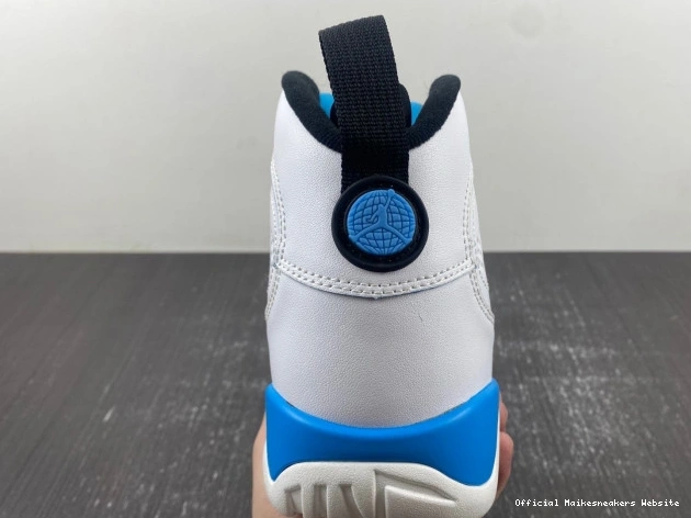 Official Maikesneakers 9 Powder Air Blue FQ8992-101 Jordan 0801